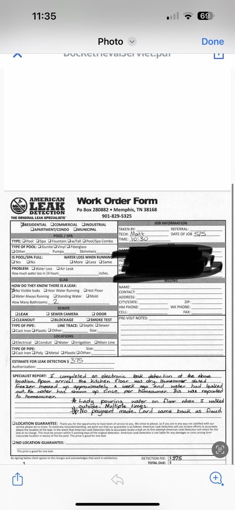 Slide of American Leak Detection of Memphis
