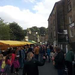 Holmfirth Food And Drink Festival - One of the zones,there were 5 in total.