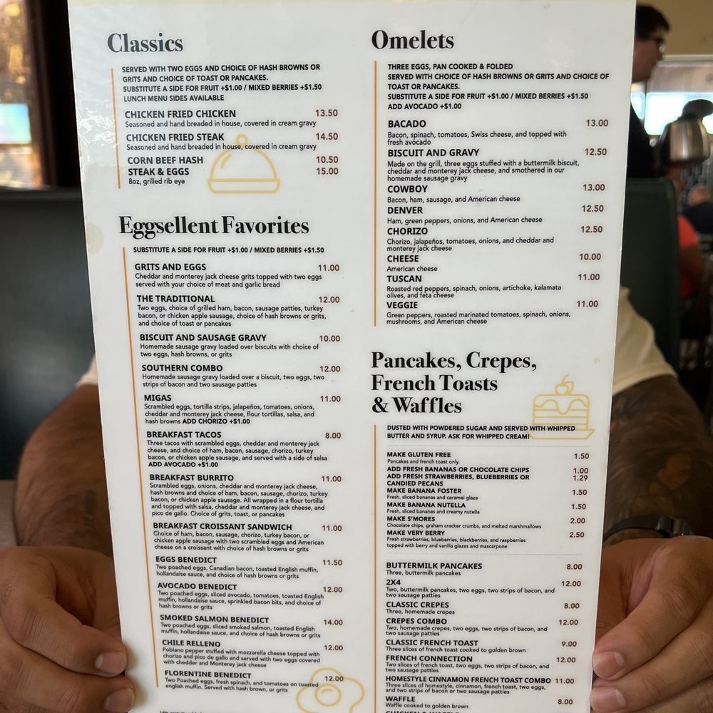 Eggsellent Cafe - Breakfast menu - Breakfast & Brunch Near Me - Frisco, Texas
