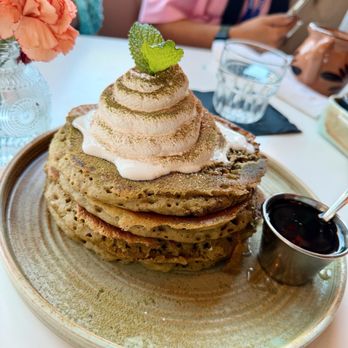 En Familia - Matcha pancakes - Mexican Near Me - Anaheim, California