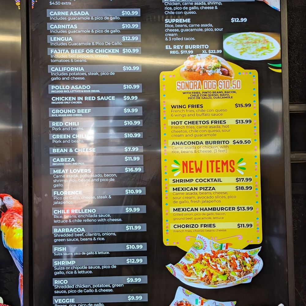 Jalapeno's Restaurant - Menu update 5/28/25 - Mexican Near Me - Florence, Arizona