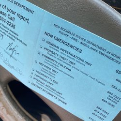 Citizens Bank - Police CAD card.