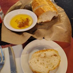 Fresh Italian bread with garlic and olive oil delicious Fresh Italian bread with garlic and olive oil delicious