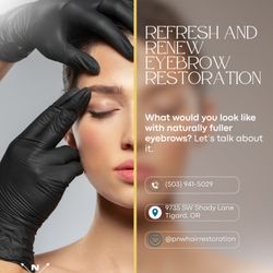 Pacific Northwest Hair Restoration - Dr. Andy Higgins, uses FUE and LSE hair transplant techniques to restore eyebrow hair for natural-looking permanent results.