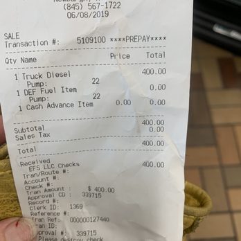 Pilot Travel Center - Proof I paid - Gas Stations Near Me - Newburgh, New York