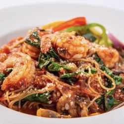 Papapolloni Mediterranean Bistro - Capellini & Prawns
