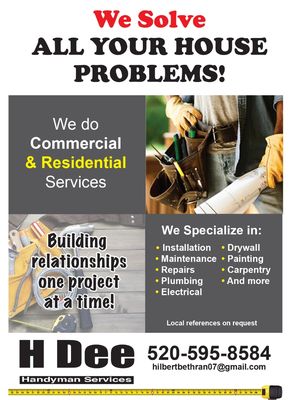 H Dee Handyman Services Logo
