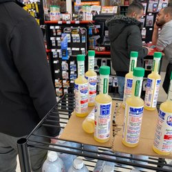 AutoZone Auto Parts - This place has a ridiculous line. No order whatsoever. People just walk right in front of you. The employees don't care
