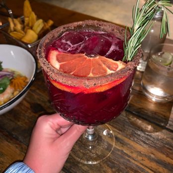 Cassa Ceviche - Mezcal beet root cocktail - Peruvian Near Me - Playa del Carmen, ROO Cassa Ceviche - Mezcal beet root cocktail - Peruvian Near Me - Playa del Carmen, ROO