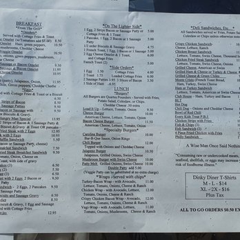 Dinky Diner - Menu part 3 - Breakfast & Brunch Near Me - Goldfield, Nevada