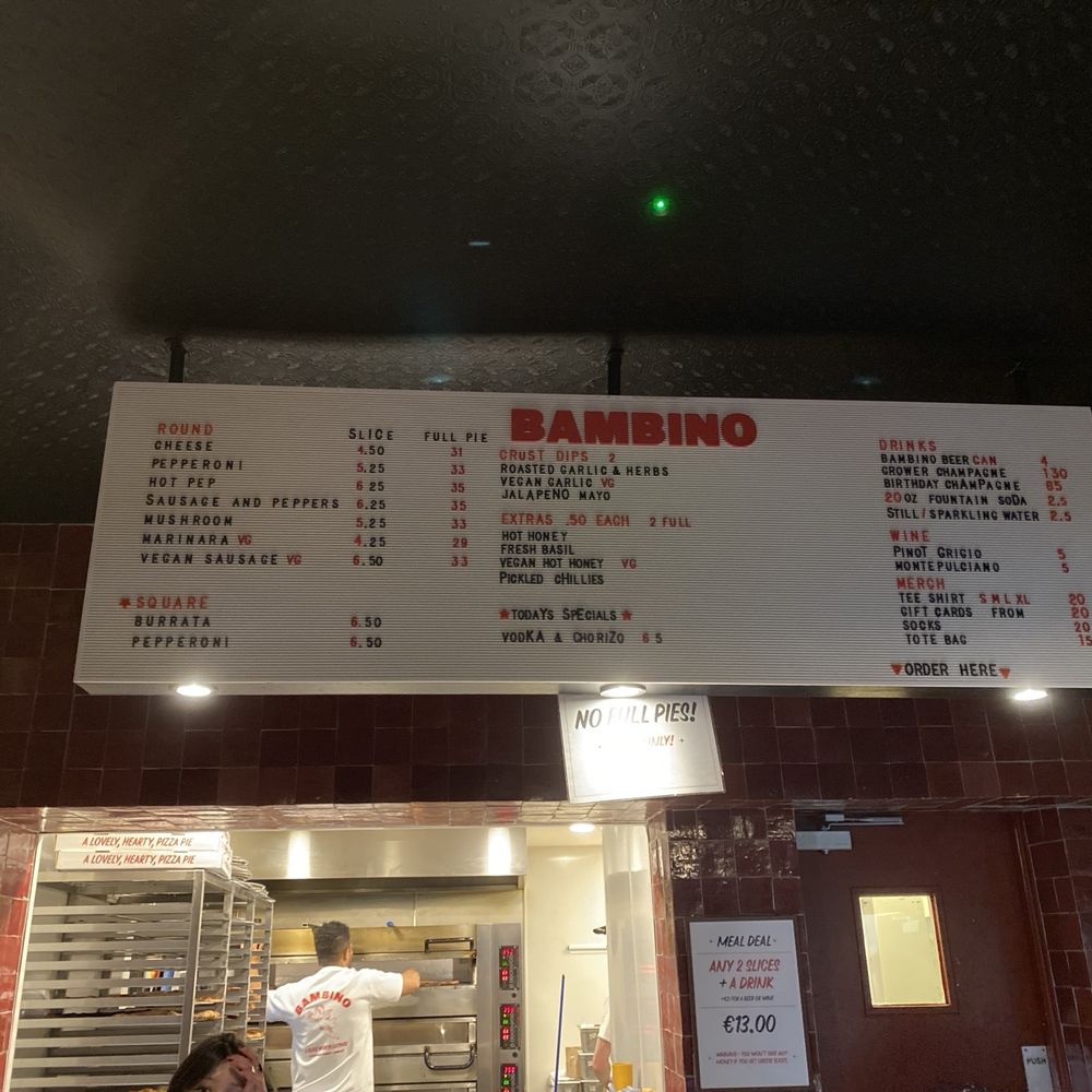 BAMBINO Stephen Street Lwr - Pizza Near Me - Dublin, D BAMBINO Stephen Street Lwr - Pizza Near Me - Dublin, D