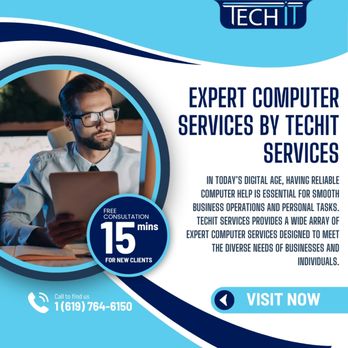 TechiT Services - Need computer support in San Diego? Techit Services offers expert troubleshooting, network setup, and data recovery. Contact us today! - IT Services & Computer Repair Near Me - La Mesa, California