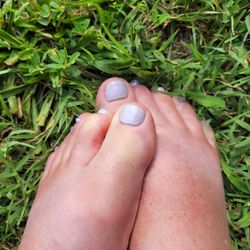 Eva's Nails & Spa - New pedicure.  The paint is not at cuticle.
