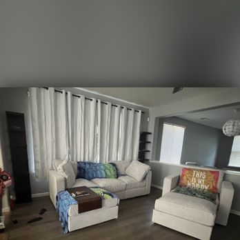 East Bay Handyman Services - Living area with new rod and curtains - Painters Near Me - Pleasant Hill, California