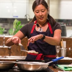 The Key Room - Michelle Tam of Nom Nom Paleo demonstrates a recipe at Fresh Starts Chef Events.
