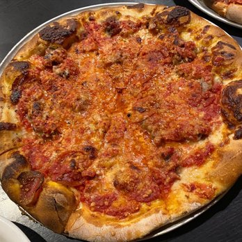 Santarpio's Pizza - Meat lovers - Pizza Near Me - Boston, Massachusetts Santarpio's Pizza - Meat lovers - Pizza Near Me - Boston, Massachusetts