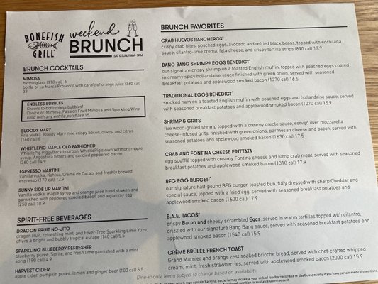 Menu photo 7 Bonefish Grill Orlando, FL