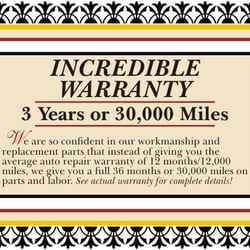 Agape Auto Service - Yes that's right 3 years or 36,000 miles