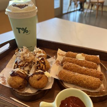 T% Coffee + Tea - Takoyaki, mozzarella sticks, Da Hong Pao - Coffee & Tea Near Me - Elk Grove, California T% Coffee + Tea - Takoyaki, mozzarella sticks, Da Hong Pao - Coffee & Tea Near Me - Elk Grove, California