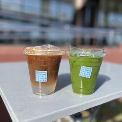 Community Goods - Espresso tonic and matcha americano