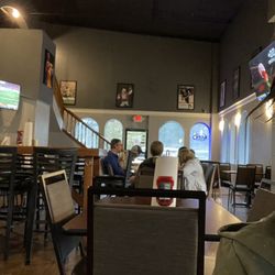 The G.O.A.T. Sports Pub & Pizzeria - Football on a rainy day ..,, better either wings and beer !