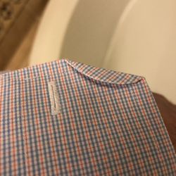 Friendly Cleaners - Pressed fold on sleeve