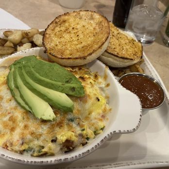 The Nook A Daytime Eatery - Bacon and Avocado Scramble with English Muffin - Breakfast & Brunch Near Me - Gilbert, Arizona The Nook A Daytime Eatery - Bacon and Avocado Scramble with English Muffin - Breakfast & Brunch Near Me - Gilbert, Arizona
