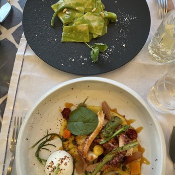 Miky - Pesto pasta and octopus entree - Seafood Near Me - Monterosso al Mare, SP