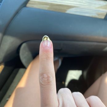 Zen Nails and Spa - Crooked index finger nail - Nail Salons Near Me - Saint Augustine, Florida