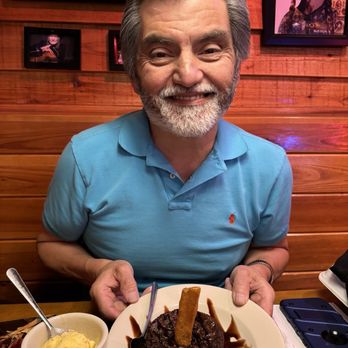 Texas Roadhouse - Birthday Big Ol' Brownie with the french fry candle - Steakhouses Near Me - Pflugerville, Texas Texas Roadhouse - Birthday Big Ol' Brownie with the french fry candle - Steakhouses Near Me - Pflugerville, Texas