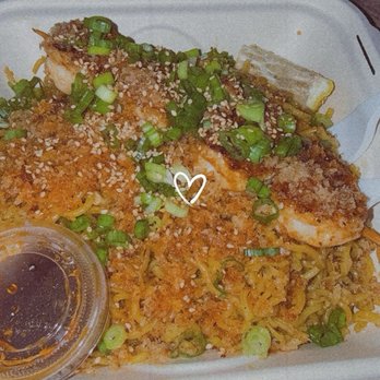 SŌKAI Noodle Bar - Spicy garlic noodles and shrimp - Asian Fusion Near Me - Kihei, Hawaii