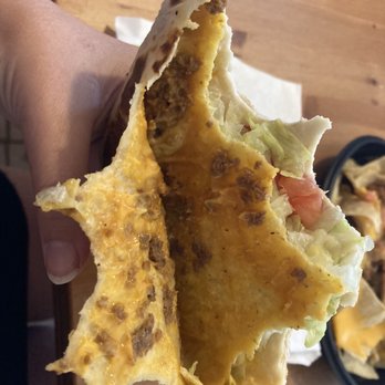 Taco Bell - Crunchwrap Supreme with the slightest sprinkle of ground beef - Fast Food Near Me - Mission Viejo, California