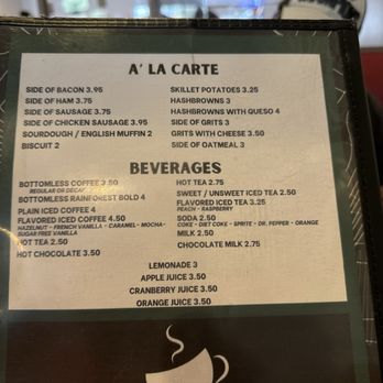 Cypress Breakfast House - Beverage menu - Breakfast & Brunch Near Me - Cypress, Texas