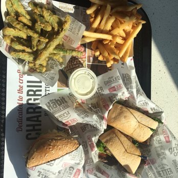 Habit Burger & Grill - Char burger, tenderloin steak sandwich, fries, tempura green beans - Burgers Near Me - Chantilly, Virginia Habit Burger & Grill - Char burger, tenderloin steak sandwich, fries, tempura green beans - Burgers Near Me - Chantilly, Virginia