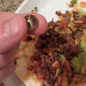 Taqueria Sol De Mexico - MARBLE in one of my tacos there one night last week! Almost broke a tooth on this thing, FILTHY!!! - Mexican Near Me - Conroe, Texas