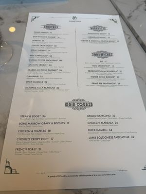 Menu photo 7 Middle Child Las Vegas, NV