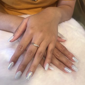 Star Nails - Santee - Chrome and glitter with diamonds from Cindy - Nail Salons Near Me - Santee, California Star Nails - Santee - Chrome and glitter with diamonds from Cindy - Nail Salons Near Me - Santee, California