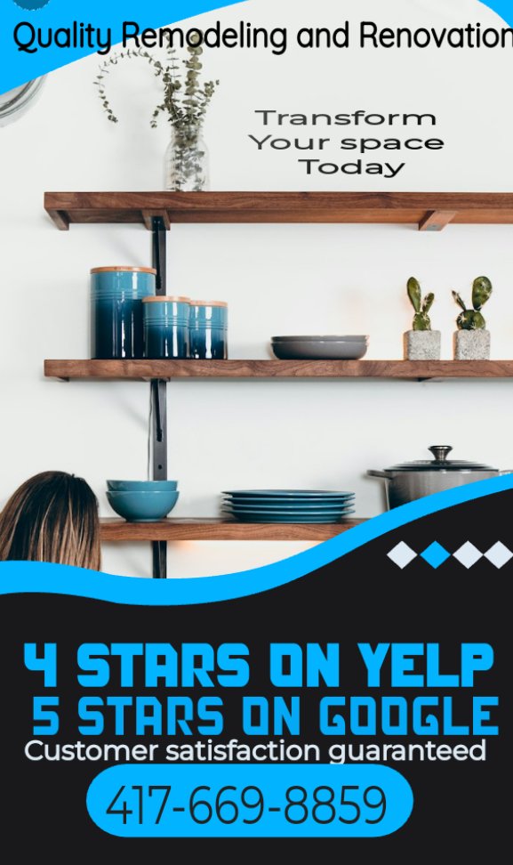 Slide of Quality Remodeling and Renovations