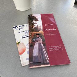 Eiscafé Vittoria - Speisekarte und Getränkekarte