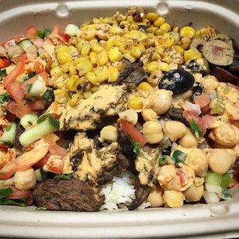 mezeh - Steak rice bowl - Mediterranean Near Me - Gaithersburg, Maryland