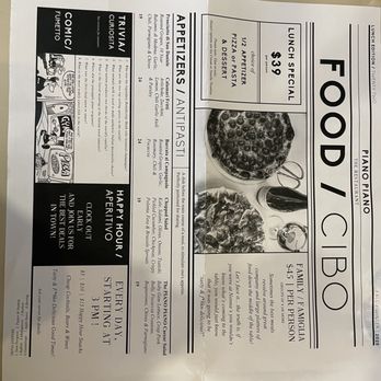 Piano Piano - Lunch special menu - Italian Near Me - Toronto, Ontario Piano Piano - Lunch special menu - Italian Near Me - Toronto, Ontario
