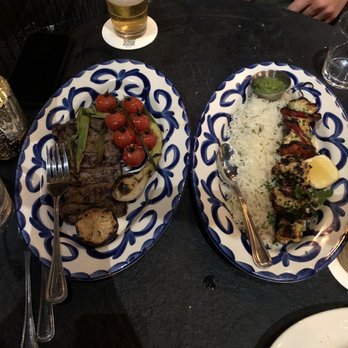 Aba - Grilled Skirt Steak* Grilled Chicken Kebab - Mediterranean Near Me - Austin, Texas