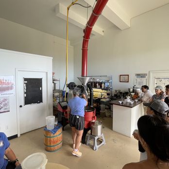 Hula Daddy Kona Coffee - a group of people in a coffee shop - Food Tours Near Me - Holualoa, Hawaii Hula Daddy Kona Coffee - a group of people in a coffee shop - Food Tours Near Me - Holualoa, Hawaii
