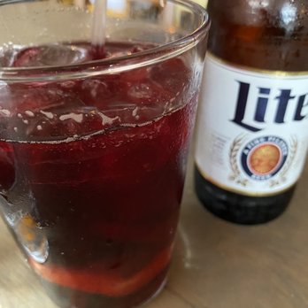 Pisco Y Nazca - Red Sangria and Miller light - Gastropubs Near Me - Kendall, Florida Pisco Y Nazca - Red Sangria and Miller light - Gastropubs Near Me - Kendall, Florida