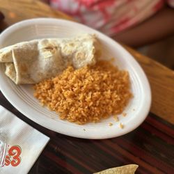 Espana's Southwest Bar & Grill - Children's Bean and cheese burrito