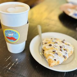 Big Rock Coffee & Events - 20 ounce mocha latte and chocolate chip covered scone