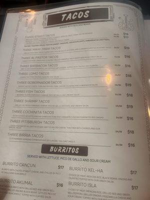 Menu photo 2 Las Velas Pittsburgh, PA