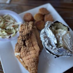Southern Salt Seafood Company and Waterfront Restaurant - Flounder and Scallops