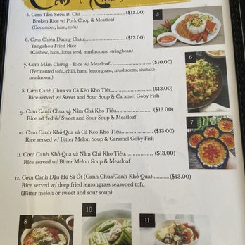 Thuong An Lac - Menu (rice) - Vegan Near Me - Honolulu, Hawaii