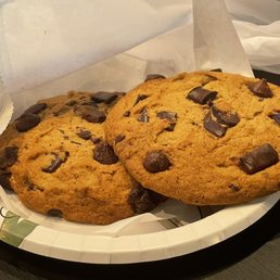 The biggest and best cookies we can find with delivery.  Great price for two huge cookies!!!!!